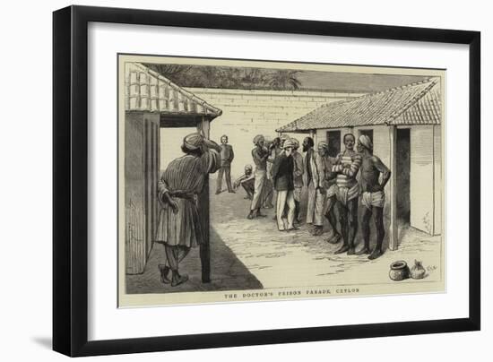 The Doctor's Prison Parade, Ceylon-null-Framed Giclee Print