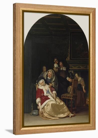 The Doctor's Visit, 1667-Frans Van Mieris-Framed Premier Image Canvas