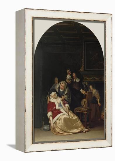 The Doctor's Visit, 1667-Frans Van Mieris-Framed Premier Image Canvas