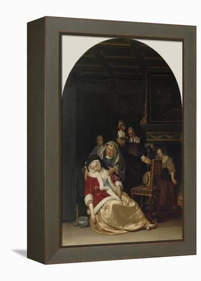 The Doctor's Visit, 1667-Frans Van Mieris-Framed Premier Image Canvas