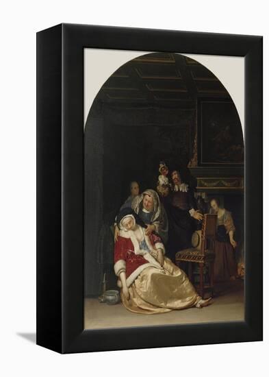 The Doctor's Visit, 1667-Frans Van Mieris-Framed Premier Image Canvas