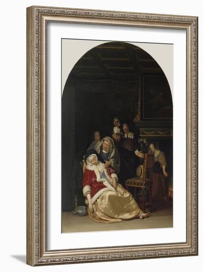 The Doctor's Visit, 1667-Frans Van Mieris-Framed Giclee Print