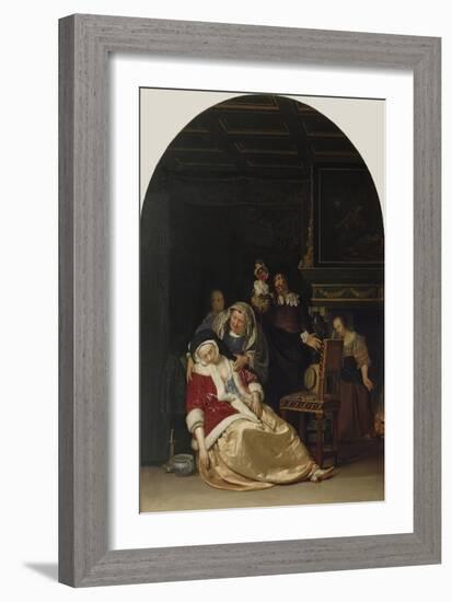 The Doctor's Visit, 1667-Frans Van Mieris-Framed Giclee Print