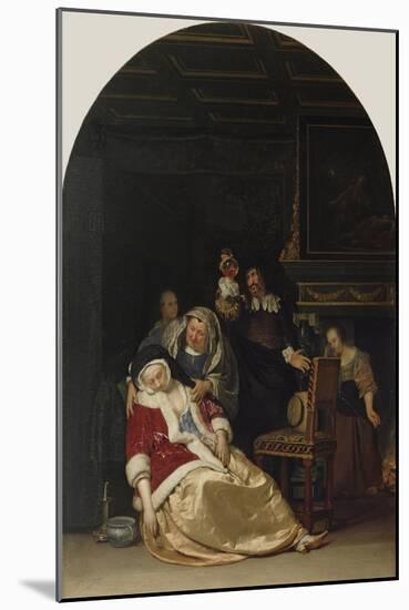 The Doctor's Visit, 1667-Frans Van Mieris-Mounted Giclee Print