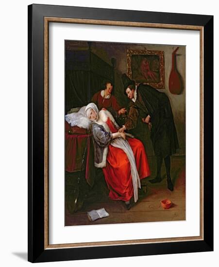 The Doctor's Visit, C.1663-Jan Havicksz. Steen-Framed Giclee Print