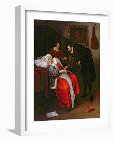 The Doctor's Visit, C.1663-Jan Havicksz. Steen-Framed Giclee Print