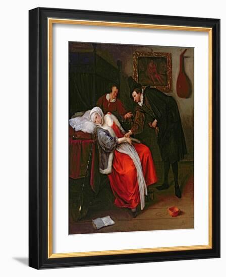 The Doctor's Visit, C.1663-Jan Havicksz. Steen-Framed Giclee Print