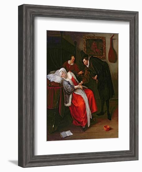 The Doctor's Visit, C.1663-Jan Havicksz. Steen-Framed Giclee Print