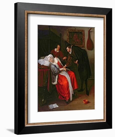 The Doctor's Visit, C.1663-Jan Havicksz. Steen-Framed Giclee Print