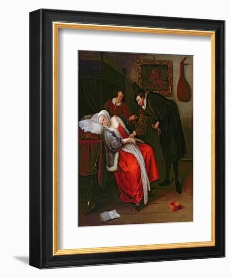 The Doctor's Visit, C.1663-Jan Havicksz. Steen-Framed Giclee Print