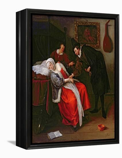 The Doctor's Visit, C.1663-Jan Havicksz. Steen-Framed Premier Image Canvas