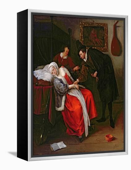 The Doctor's Visit, C.1663-Jan Havicksz. Steen-Framed Premier Image Canvas