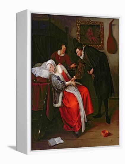 The Doctor's Visit, C.1663-Jan Havicksz. Steen-Framed Premier Image Canvas