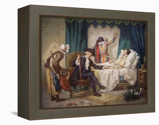 The Doctor's Visit-Gabriel Metsu-Framed Stretched Canvas