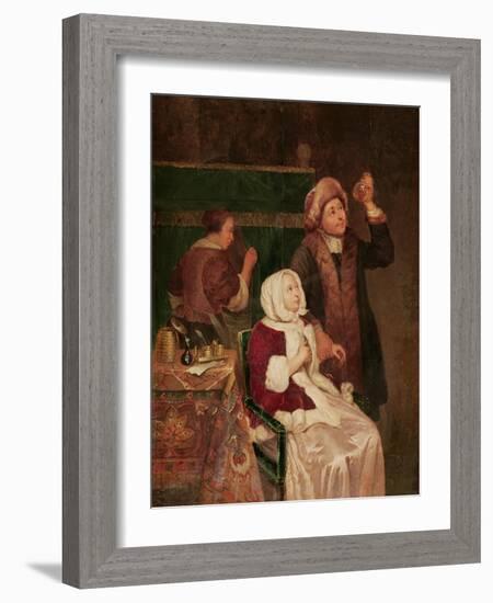 The Doctor's Visit-Frans Van Mieris-Framed Giclee Print