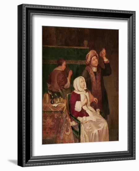 The Doctor's Visit-Frans Van Mieris-Framed Giclee Print