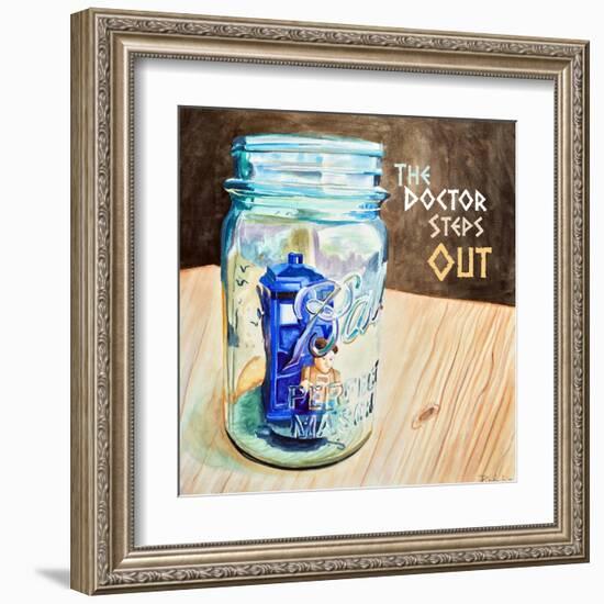 The Doctor Steps Out 2-Jennifer Redstreake Geary-Framed Art Print