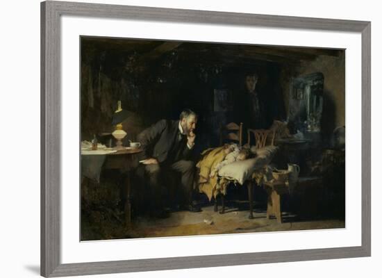 The Doctor-Sir Luke Fildes-Framed Giclee Print