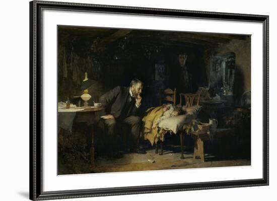 The Doctor-Sir Luke Fildes-Framed Giclee Print