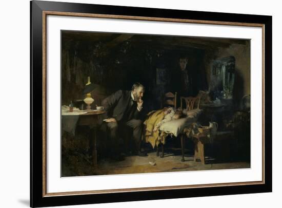 The Doctor-Sir Luke Fildes-Framed Giclee Print