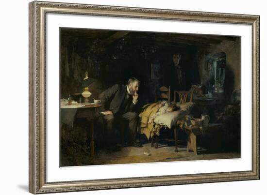 The Doctor-Sir Luke Fildes-Framed Giclee Print