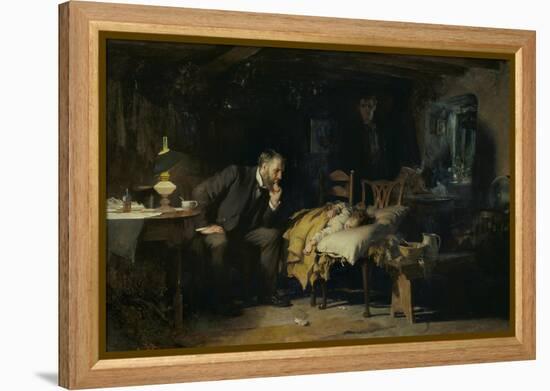 The Doctor-Sir Luke Fildes-Framed Premier Image Canvas