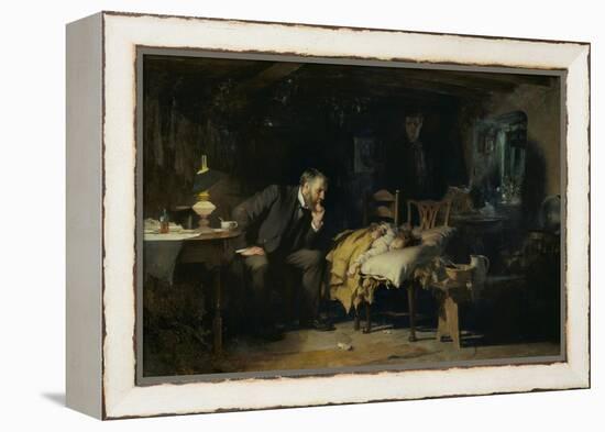 The Doctor-Sir Luke Fildes-Framed Premier Image Canvas