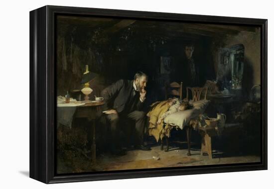 The Doctor-Sir Luke Fildes-Framed Premier Image Canvas