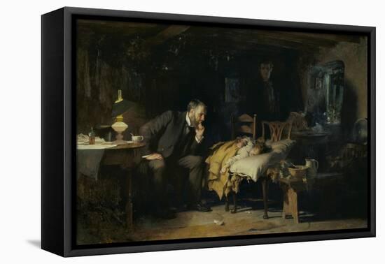 The Doctor-Sir Luke Fildes-Framed Premier Image Canvas