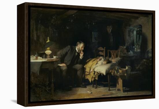 The Doctor-Sir Luke Fildes-Framed Premier Image Canvas