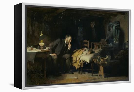 The Doctor-Sir Luke Fildes-Framed Premier Image Canvas