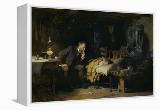 The Doctor-Sir Luke Fildes-Framed Premier Image Canvas