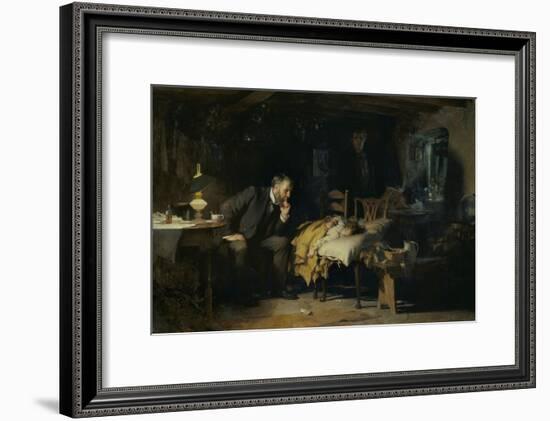 The Doctor-Sir Luke Fildes-Framed Giclee Print