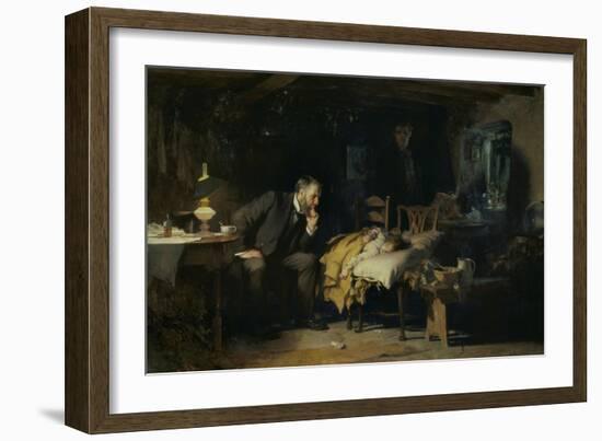 The Doctor-Sir Luke Fildes-Framed Giclee Print