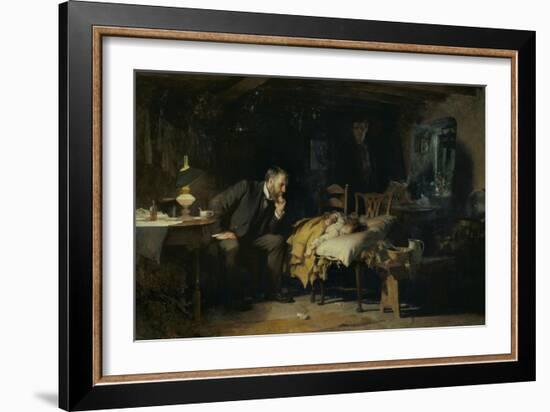 The Doctor-Sir Luke Fildes-Framed Giclee Print