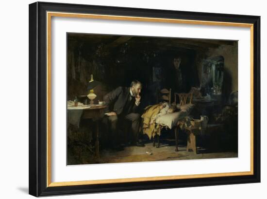 The Doctor-Sir Luke Fildes-Framed Premium Giclee Print