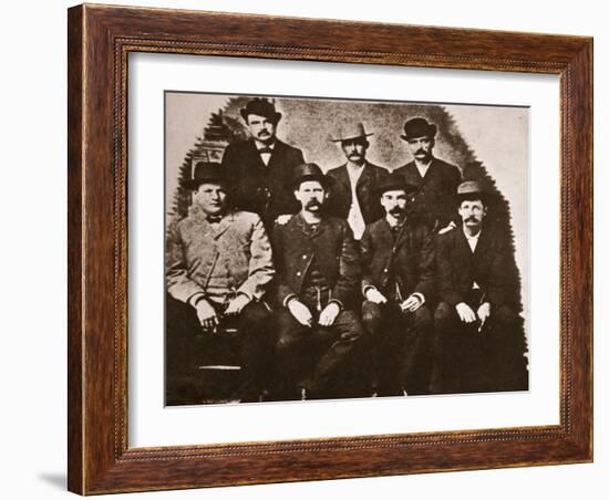 The Dodge City Peace Commission, June 1883 (Sepia Photo)-American Photographer-Framed Giclee Print