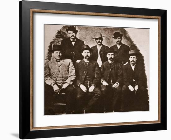 The Dodge City Peace Commission, June 1883 (Sepia Photo)-American Photographer-Framed Giclee Print