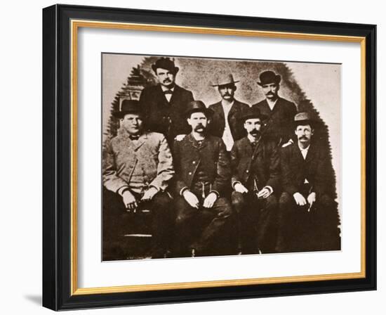 The Dodge City Peace Commission, June 1883 (Sepia Photo)-American Photographer-Framed Giclee Print