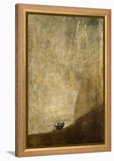 The Dog, 1820-23-Francisco de Goya-Framed Premier Image Canvas