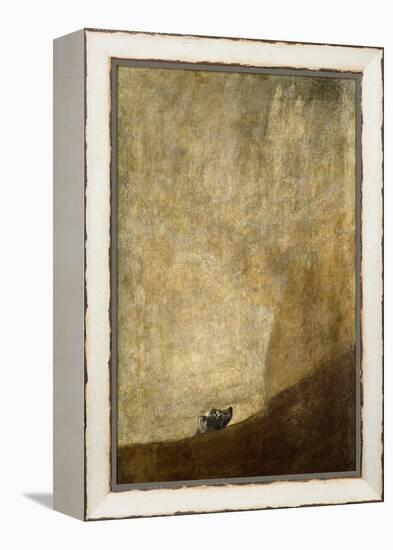 The Dog, 1820-23-Francisco de Goya-Framed Premier Image Canvas