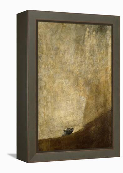 The Dog, 1820-23-Francisco de Goya-Framed Premier Image Canvas