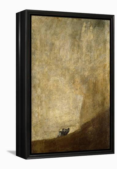 The Dog, 1820-23-Francisco de Goya-Framed Premier Image Canvas