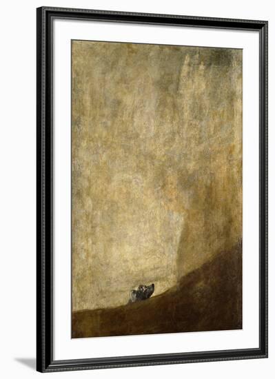 The Dog, 1820-23-Francisco de Goya-Framed Premium Giclee Print