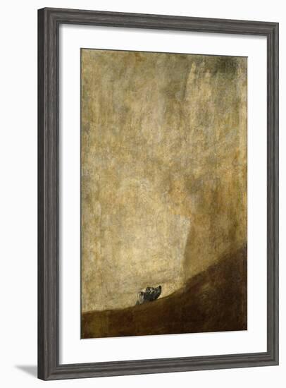 The Dog, 1820-23-Francisco de Goya-Framed Giclee Print