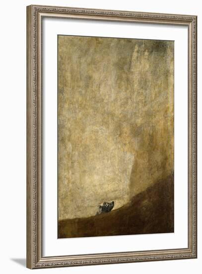 The Dog, 1820-23-Francisco de Goya-Framed Giclee Print