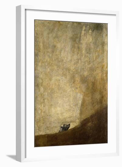 The Dog, 1820-23-Francisco de Goya-Framed Giclee Print