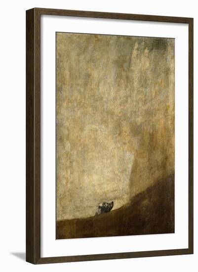 The Dog, 1820-23-Francisco de Goya-Framed Giclee Print