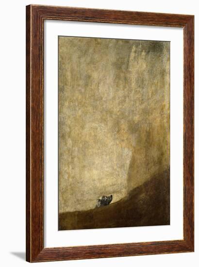 The Dog, 1820-23-Francisco de Goya-Framed Giclee Print