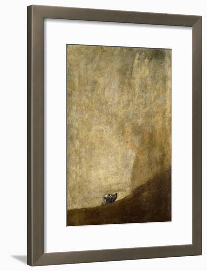 The Dog, 1820-23-Francisco de Goya-Framed Giclee Print